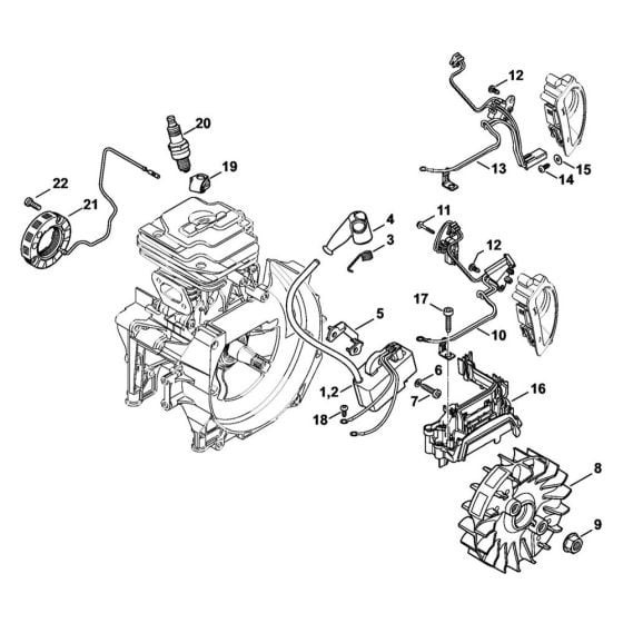 Ignition system Assembly for Stihl FS460C FS460RC Clearing Saw