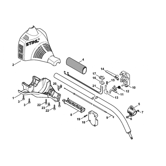 Stihl FS46 Engine House Assembly