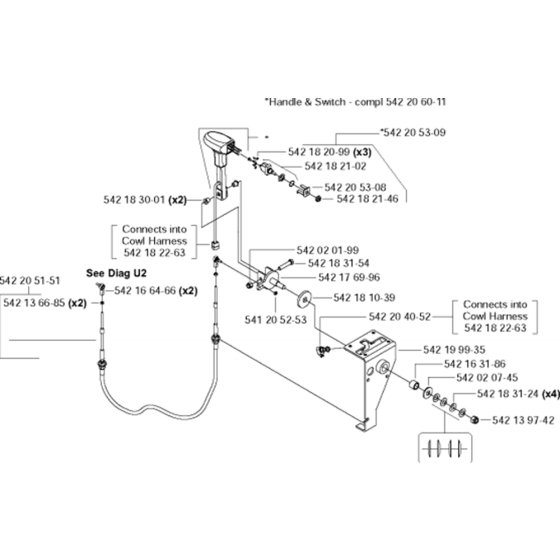 Speed Control Assembly for Husqvarna FS4800 Floor Saw