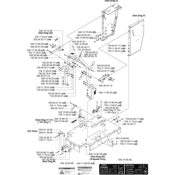 Upper Frame-2 Assembly for Husqvarna FS4800 Floor Saw