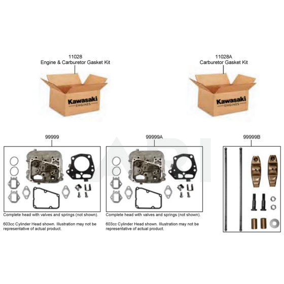 Gasket / Cylinder Head Kits for Kawasaki FS481V Engine