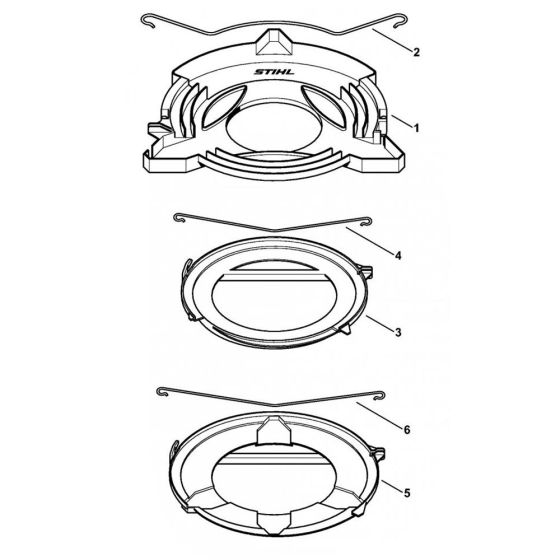 Transport guard Assembly for Stihl FS490C FS510C FS560C Clearing Saw