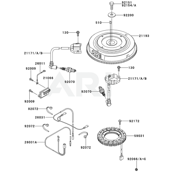 Electric Equipment for Kawasaki FS541V Engine