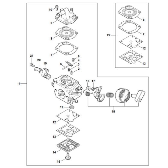 Carburetor Assembly for Stihl FS 561C