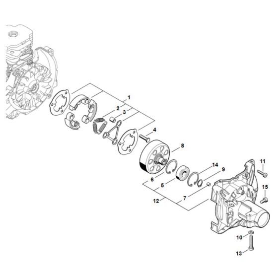 Clutch Assembly for Stihl FS 561C