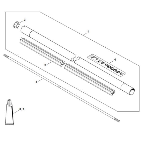 Drive Tube Assembly for Stihl FS 561C