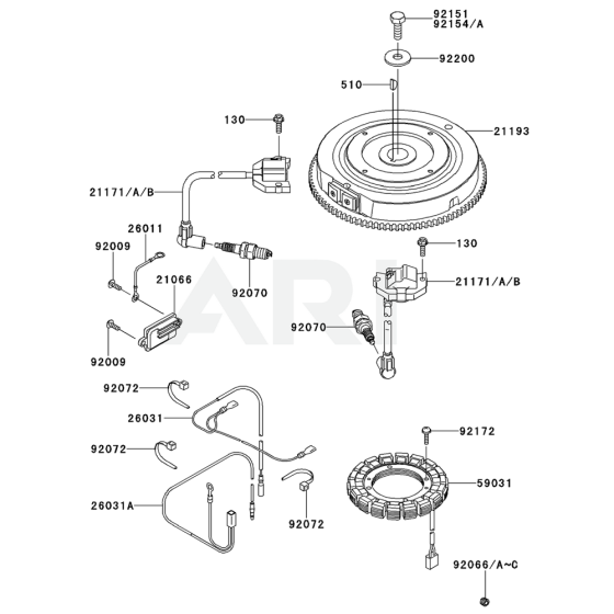 Electric Equipment for Kawasaki FS600V Engine