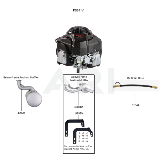 Replacement Engine / Accessories for Kawasaki FS651V Engine