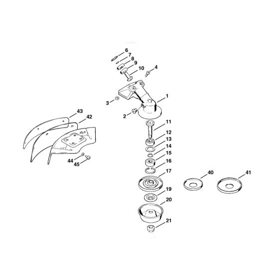 Stihl FS66 Gear Head Assembly