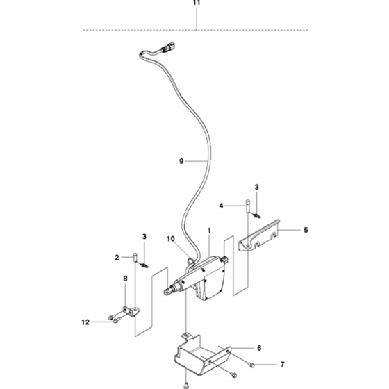 E-Track System Assembly for Husqvarna FS7000 Floor Saw