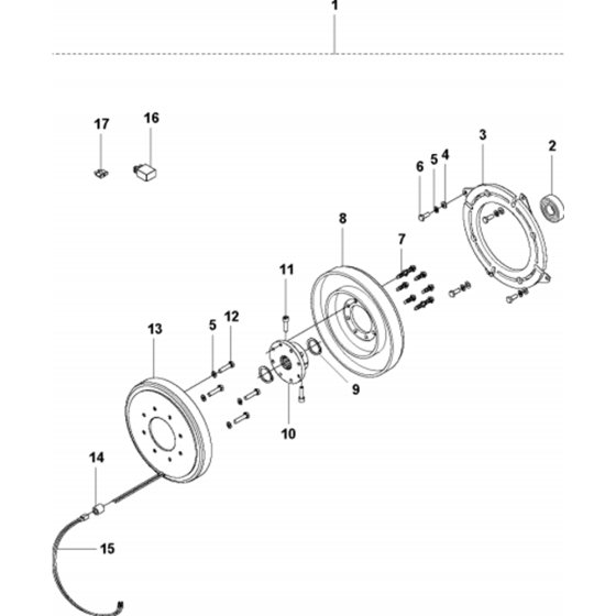 Clutch Assembly for Husqvarna FS7000 DMT Floor Saw