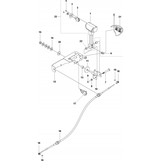 Spee Control Assembly for Husqvarna FS7000 DMT Floor Saw