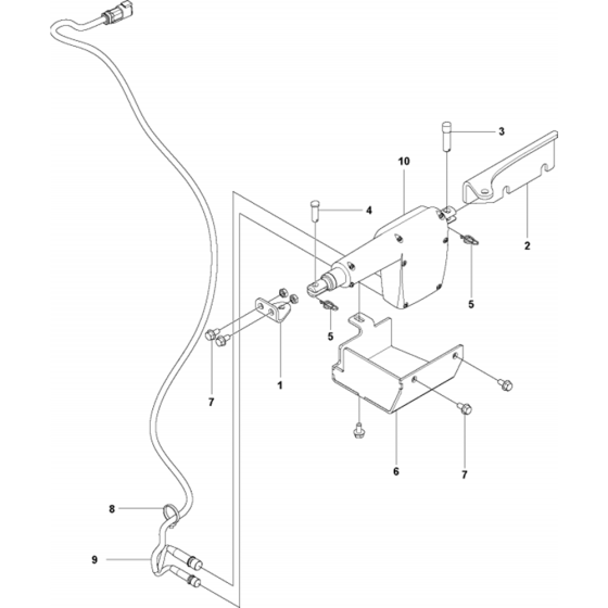 E-Track System Assembly for Husqvarna FS7000 DMT Floor Saw