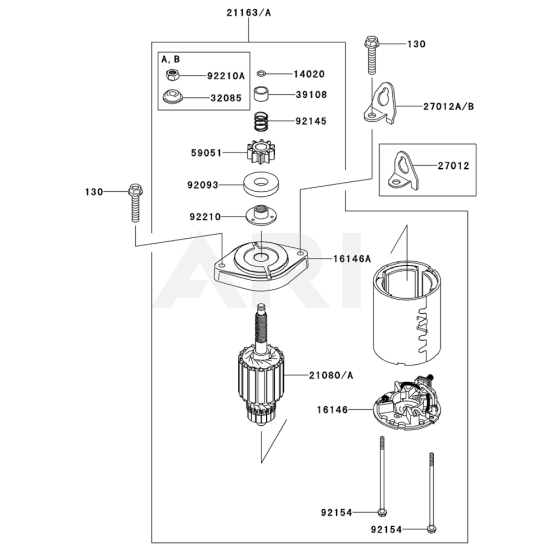 Starter for Kawasaki FS730V Engine