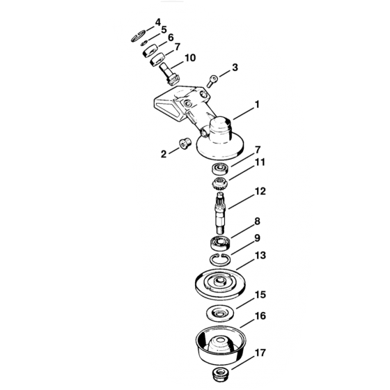 Stihl FS74 Gear Head Assembly