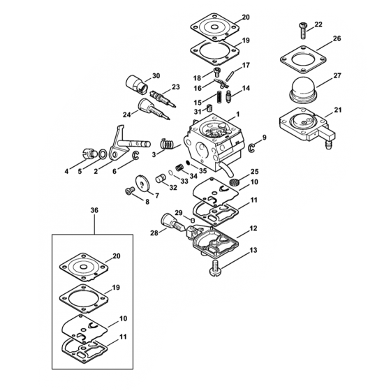 Stihl FS75 FS80 FS85 Carburetor