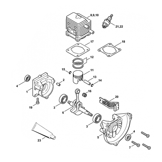 Stihl Crankcase Cylinder