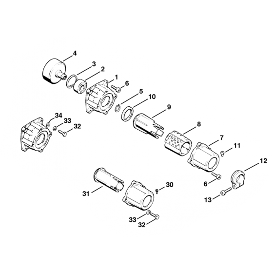 Stihl FS81 FS86 Clutch Housing