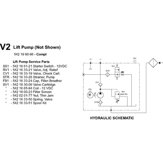 Lift Pump Assembly for Husqvarna FS8400 Floor Saw