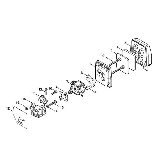 Stihl FS88 Air Filter Assembly