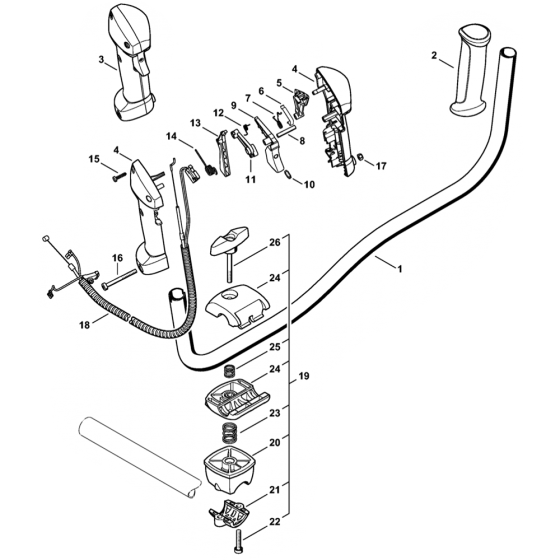 FS91 FS91r Bike Handle
