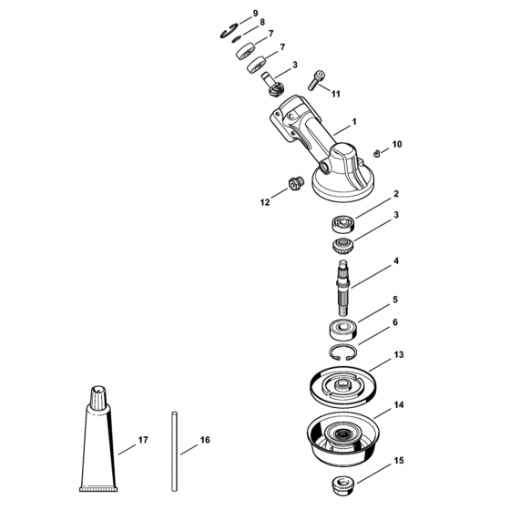 FS91 FS91r Gear Head Assembly