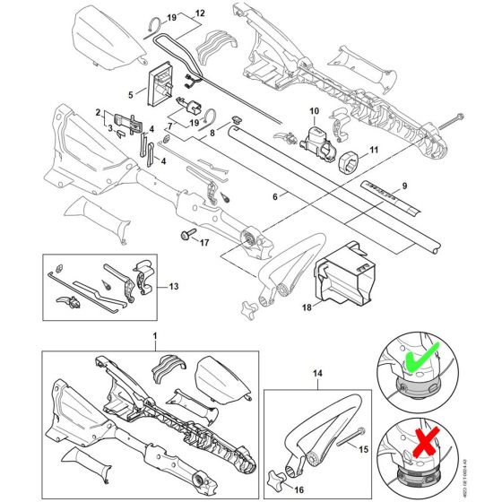 Handle Housing for Stihl FSA 57