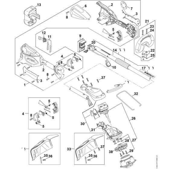 Stihl FSA 60 R Spare Parts