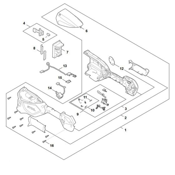 Handle Housing for Stihl FSA 70R