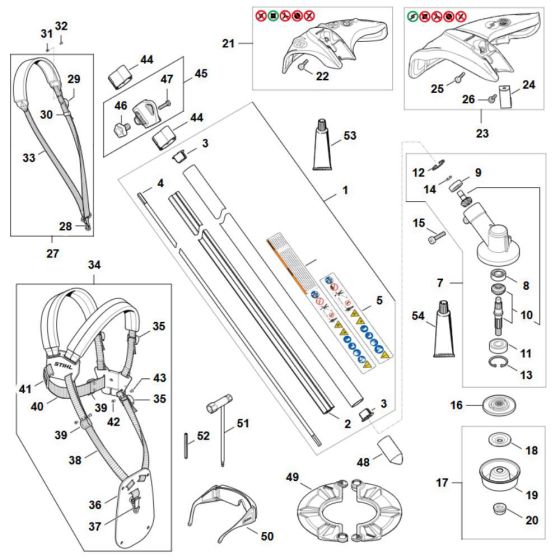 Gear Head Assembly for Stihl FSA 80