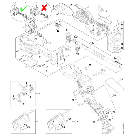 Stihl FSA 86 R Spare Parts