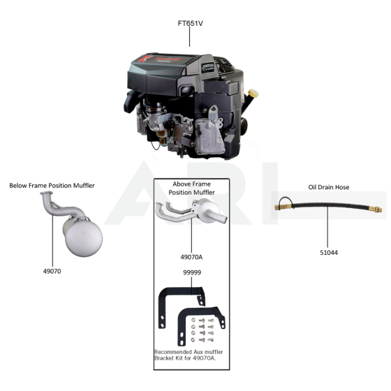 Replacement Engine / Accessories for Kawasaki FT651V Engine