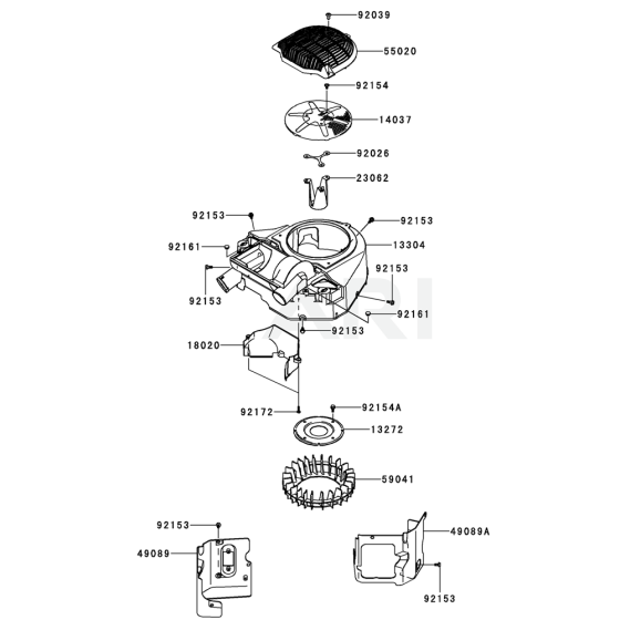 Cooling Equipment for Kawasaki FT651V Engine