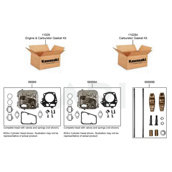 Gasket / Cylinder Head Kits for Kawasaki FT691V Engine