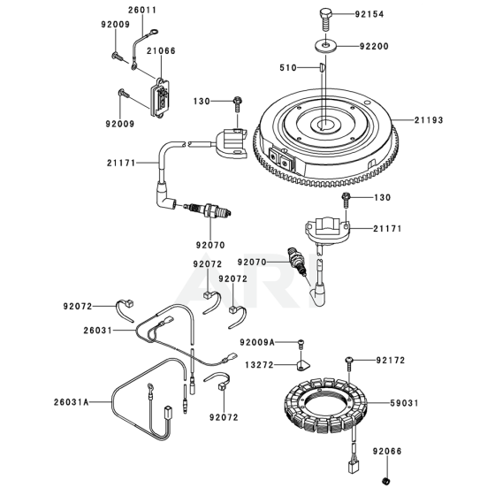 Electric Equipment for Kawasaki FT691V Engine