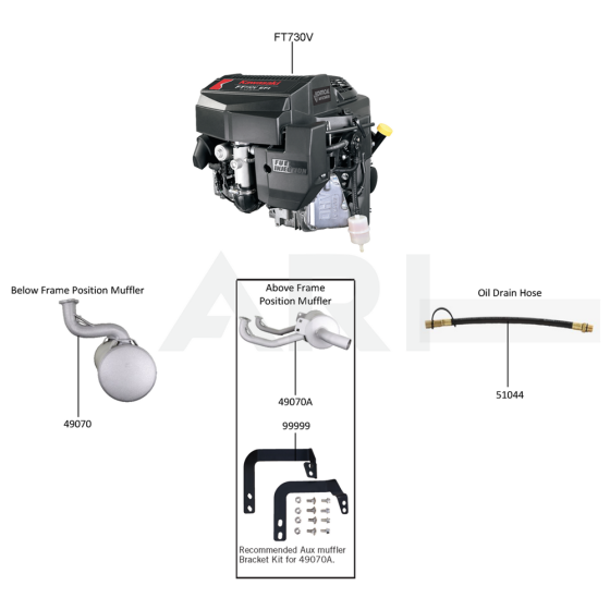 Replacement Engine / Accessories for Kawasaki FT730V Engine