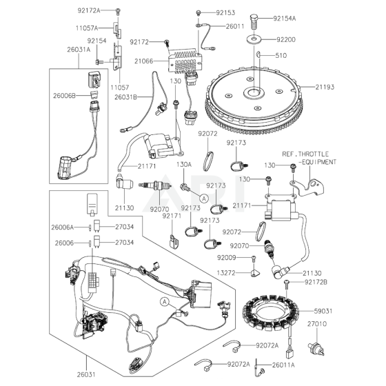 Electric Equipment for Kawasaki FT730V Engine