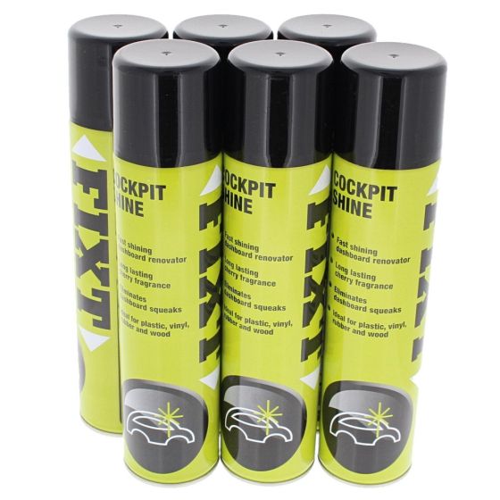 FIXT Cockpit Shine - 400 ml Aerosol - Pack of 6