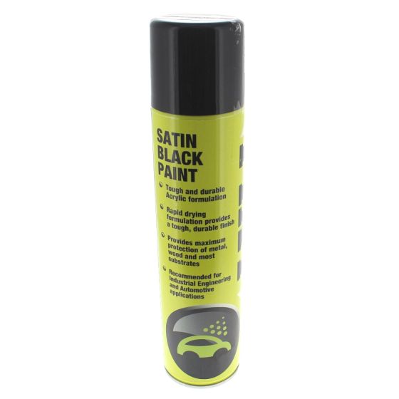 Satin Black Paint 400ml Aerosol for Industrial and Automotive Use