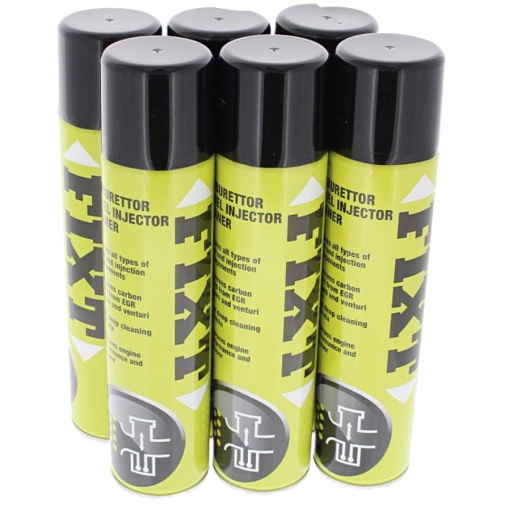 FIXT Carburettor & Fuel Injector Cleaner - 400ml Aerosol - Pack of 6