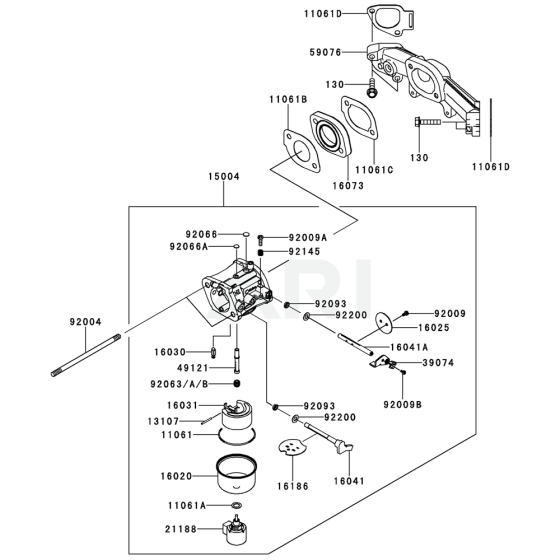 Carburettor for Kawasaki FX651V Engine