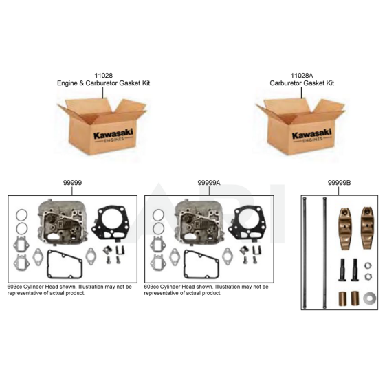 Gasket / Cylinder Head Kits for Kawasaki FX751V Engine