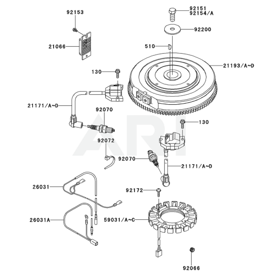 Electric Equipment for Kawasaki FX751V Engine