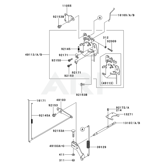 Control Equipment for Kawasaki FX751V Engine