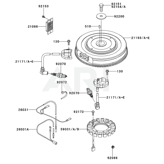 Electric Equipment for Kawasaki FX801V Engine