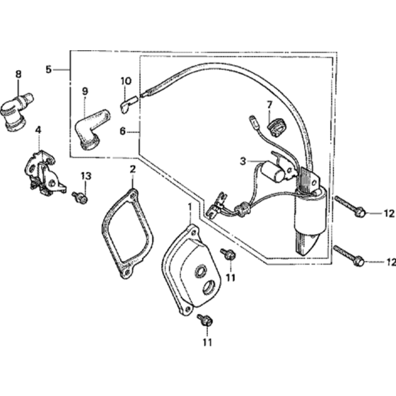 Ignition Coil Assembly 1 for Honda G100 Engines