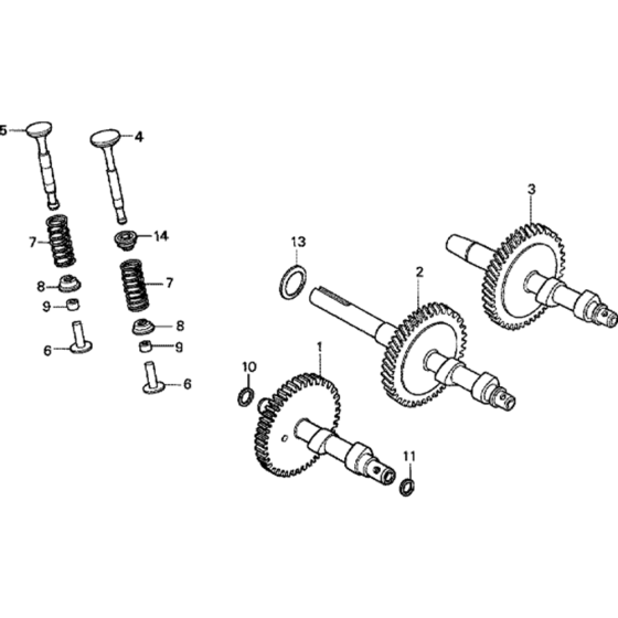 Camshaft Assembly for Honda G100K1 Engines from S/N 2346140