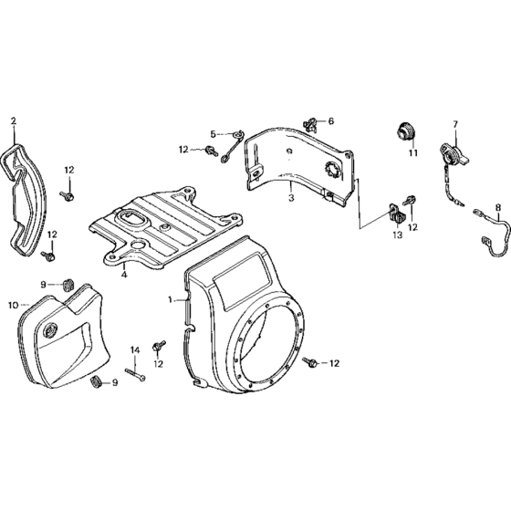 Fan Cover Assembly for Honda G150K1 Engines