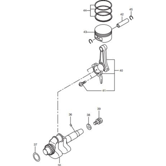 Crankshaft Assemblyfor Makita G1700I Generators