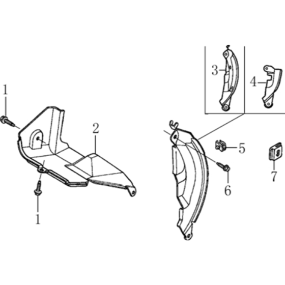 Diversion Assembly for Loncin G200F R Shaft (196cc, 5.5hp) Engine